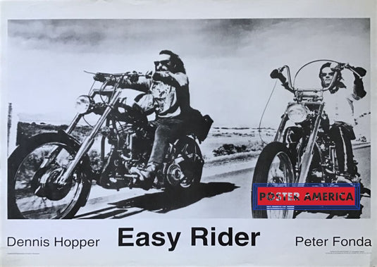 Easy Rider Starring Dennis Hopper And Peter Fonda Poster 25 X 35.5