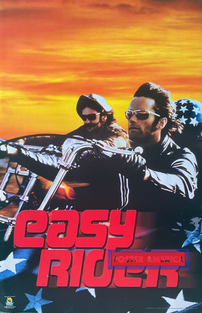 Load image into Gallery viewer, Easy Rider Vintage Out Of Print Movie Poster 22.5 X 34.5
