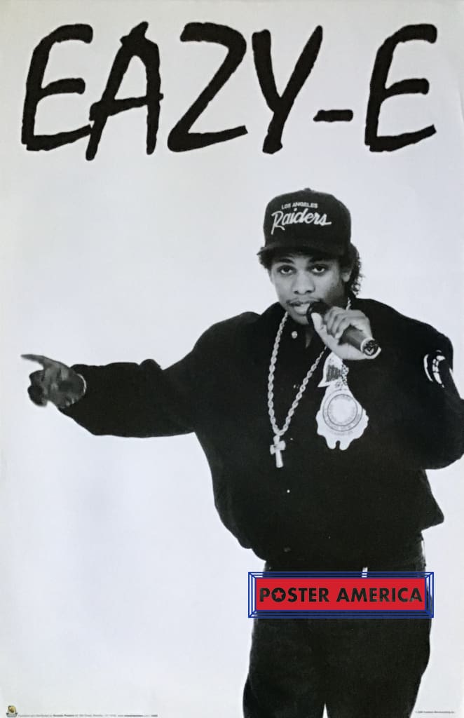 Load image into Gallery viewer, Eazy-E Nwa Rapper Black And White Poster 22.5 X 34.5
