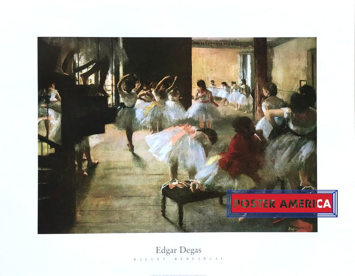 Edgar Degas Ballet Rehearsal Art Print 22 X 28 Posters Prints & Visual Artwork