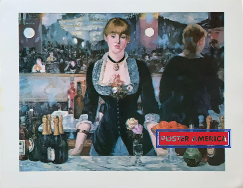 Load image into Gallery viewer, Edouard Manet A Bar At The Folies-Bergere Vintage Fine Art Print 22.25 X 28.5 Vintage Fine Art Print
