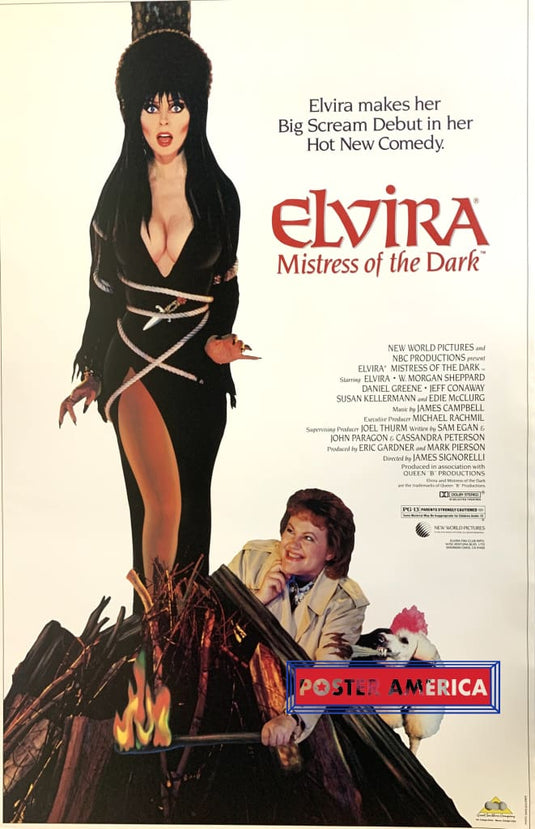 Elvira Mistress Of The Dark Movie Reproduction Poster 22 X 34