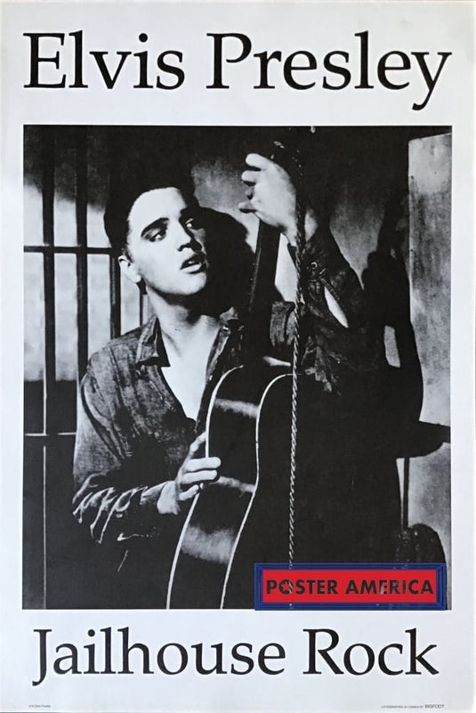 Elvis Presley Jailhouse Rock Black And White Poster 22 X 33