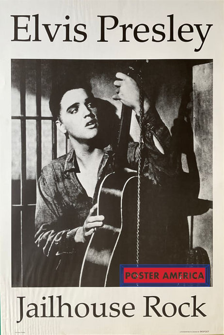 Elvis Presley Jailhouse Rock Black & White Music Poster 22 X 33