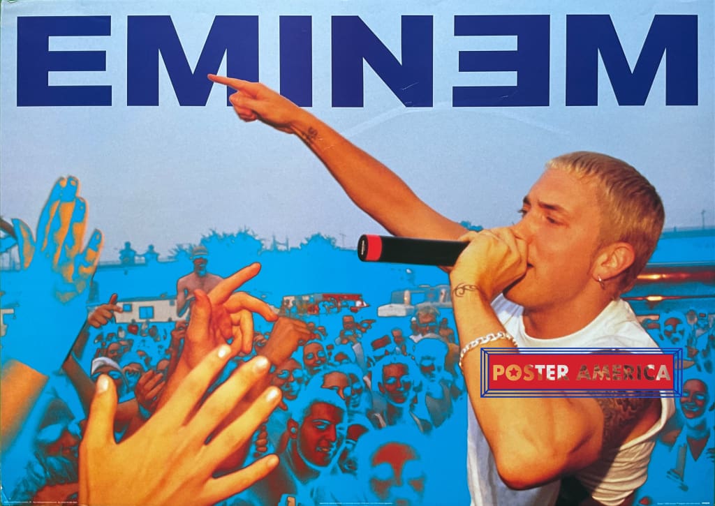 Eminem Live OnStage Vintage Music Poster 24 x 34 PosterAmerica