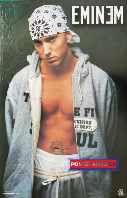 Eminem Modeling Calvin Klein Underwear Vintage 2002 Rap Music Poster 22 X 34.5