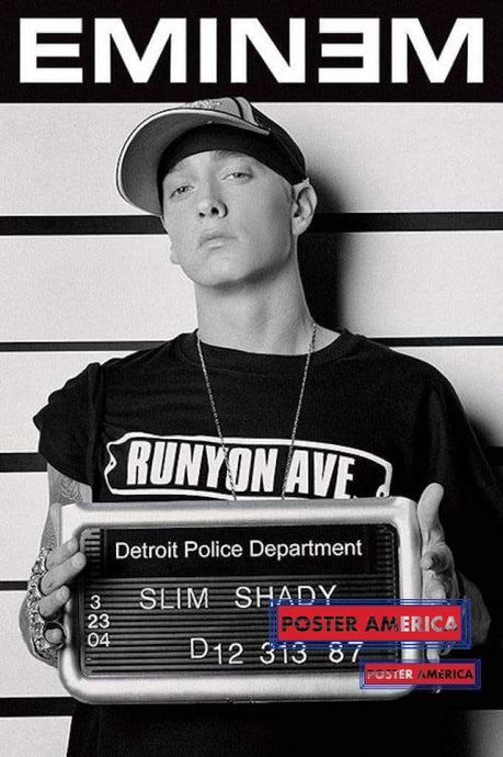Eminem Mugshot Poster 24 X 36 Posters Prints & Visual Artwork