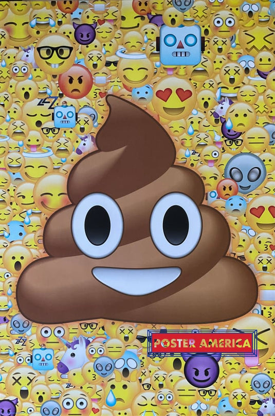 Emoji’s featuring the doo doo Emoji Poster 24 x 36 Poster