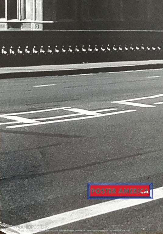 English Double Decker Bus Driving Past Big Ben And Parliament Poster 24 X 36