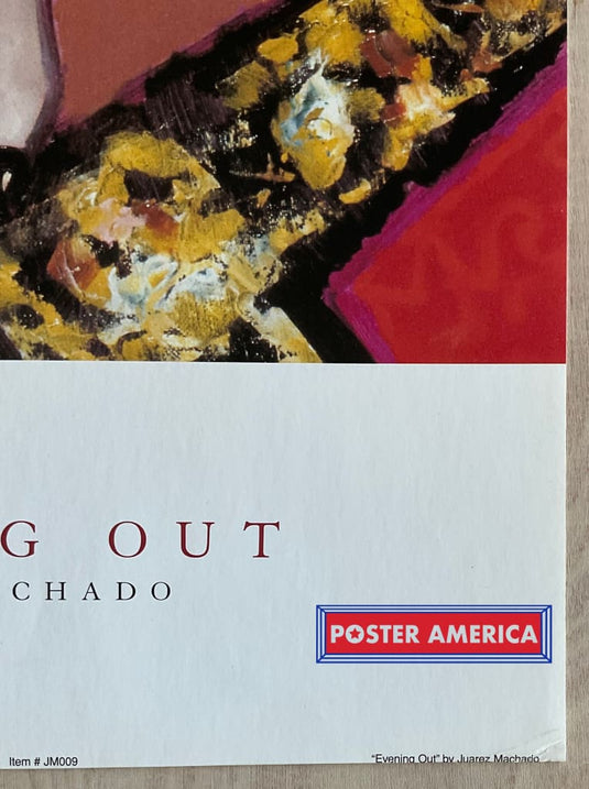 Evening Out By Juarez Machado Vintage Art Slim Print 12 X 36