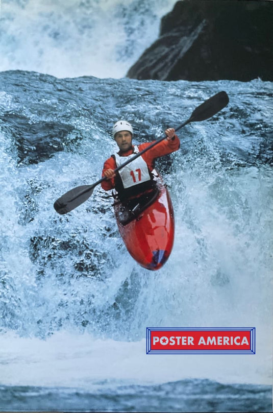 Extreme Sports Kayaking Vintage 2002 Italian Import 24 X 36 Poster