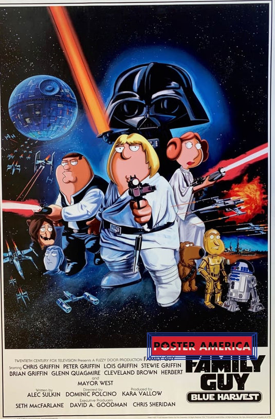 Family Guy Blue Harvest Star Wars 2007 Poster 24 X 36