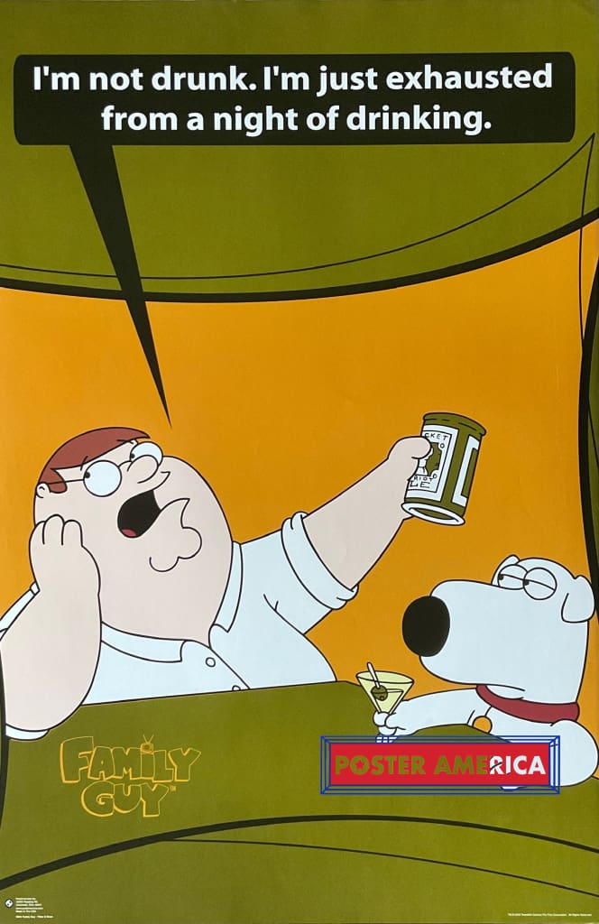 Load image into Gallery viewer, Family Guy Peter &amp; Brian 2003 Novelty Poster 23 X 35
