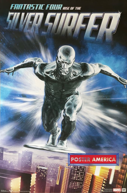 Fantastic Four Rise Of The Silver Surfer Marvel Poster 22.5 X 34