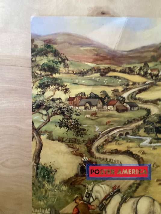 Farm Animals By Elizabeth Ansell Vintage 1997 Art Poster 16.5 X 23.5 Vintage Poster
