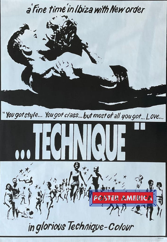 Fine Time By New Order Technique Album Vintage 1989 Poster 23.5 X 34 Vintage Poster
