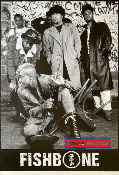Fishbone Vintage Black & White Band Promo Poster 23 x 34 – PosterAmerica