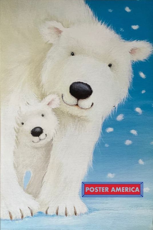 Fluffy Polar Bears by Alison Edgeson Poster 24 x 36 - Poster