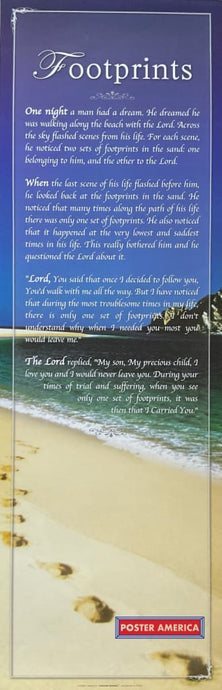 Footprints Spiritual Quote 2011 12 X 36 Poster