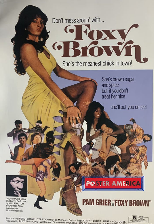 Foxy Brown Vintage 1999 Movie Promo Reproduction Poster 24 X 34 Vintage Poster