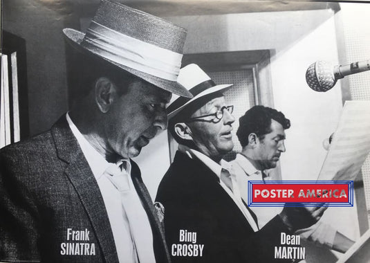 Frank Sinatra Bing Crosby Dean Martin Rare 2002 Poster 24 X 34