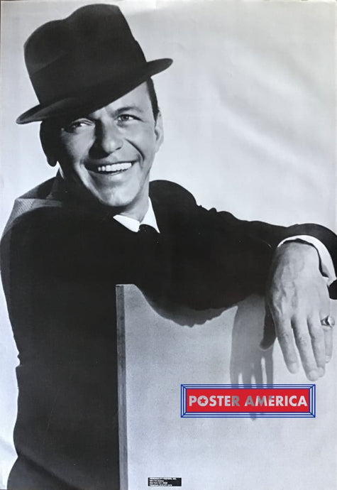 Frank Sinatra Leaning On A Wall Black And White Poster 27 X 39