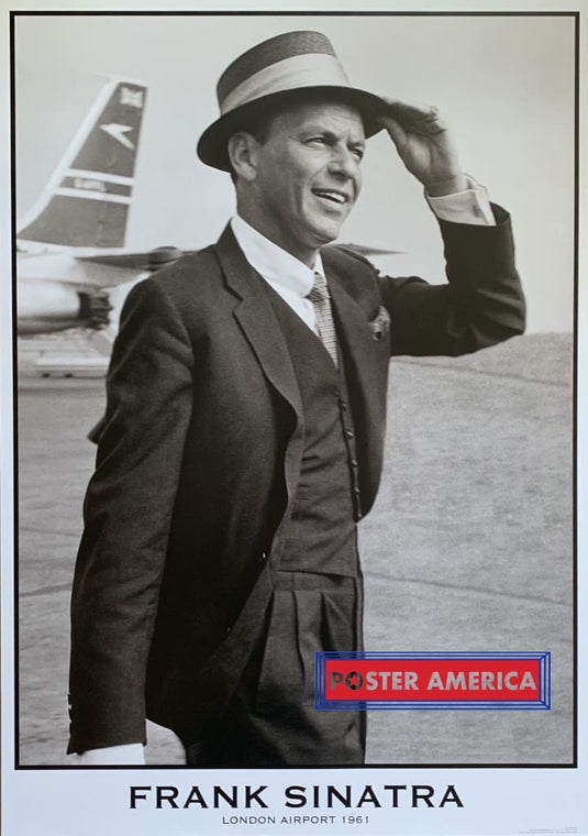 Frank Sinatra London Airport 1961 Poster 23 X 33