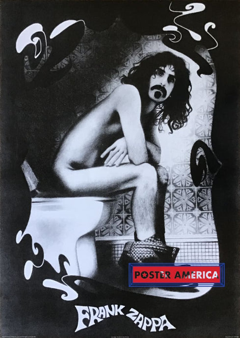 Frank Zappa On The Toilet Poster 24 X 34