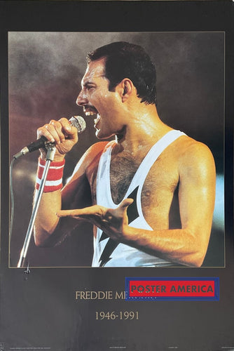 Freddie Mercury Queen Live Original 1993 Vintage Poster 23.5 X 35 Posters Prints & Visual Artwork