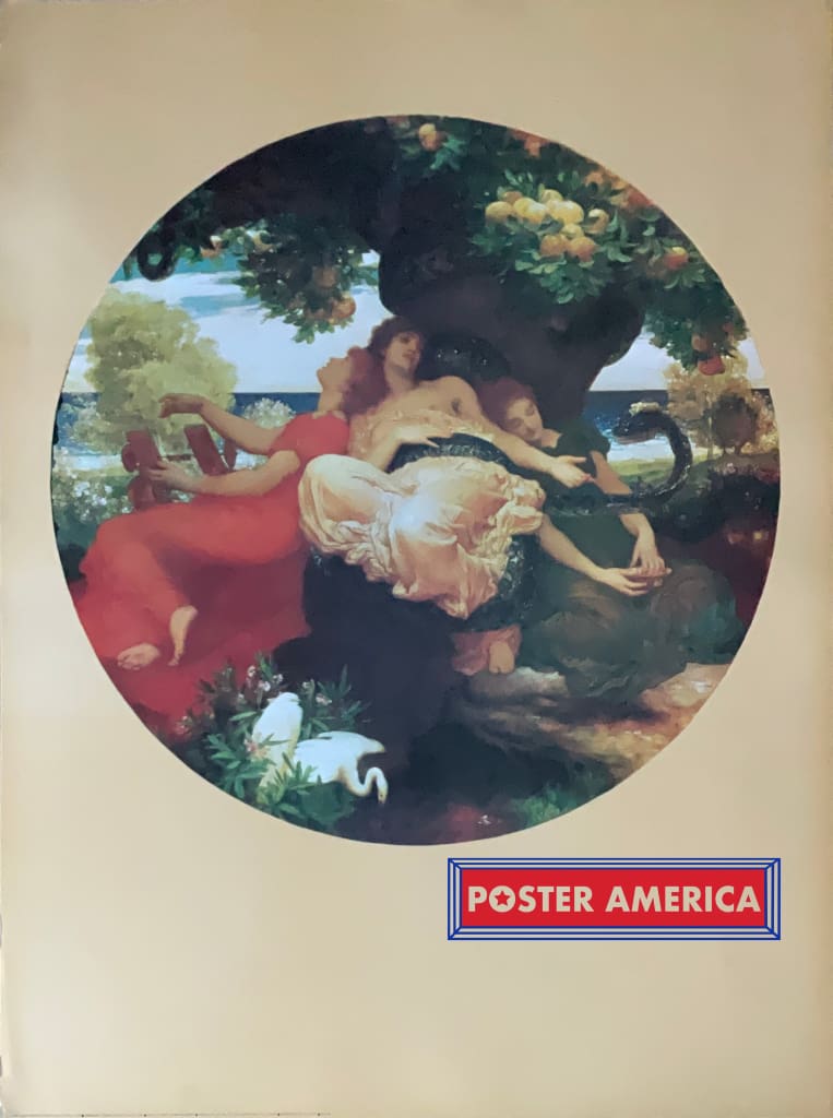 Load image into Gallery viewer, Frederic Lord Leighton The Garden Of Hesperides Vintage 1973 Print 26 X 35 Vintage Poster
