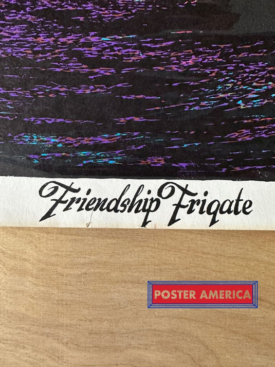 Friendship Frigate Vintage Blacklight Poster 26 X 39