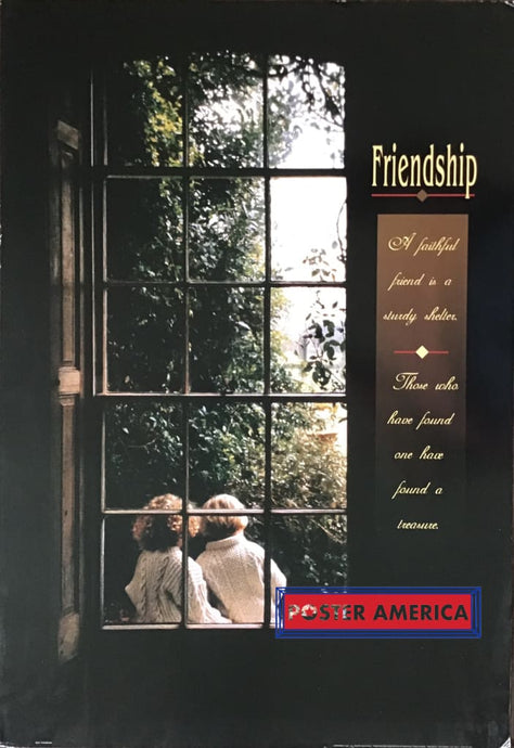 Friendship Vintage Quote Poster 24 X 35
