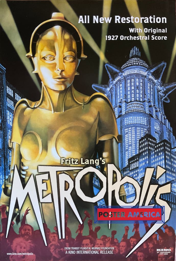 Load image into Gallery viewer, Fritz Langs Metroplolis Vintage 2002 One-Sheet Movie Poster 27 X 40
