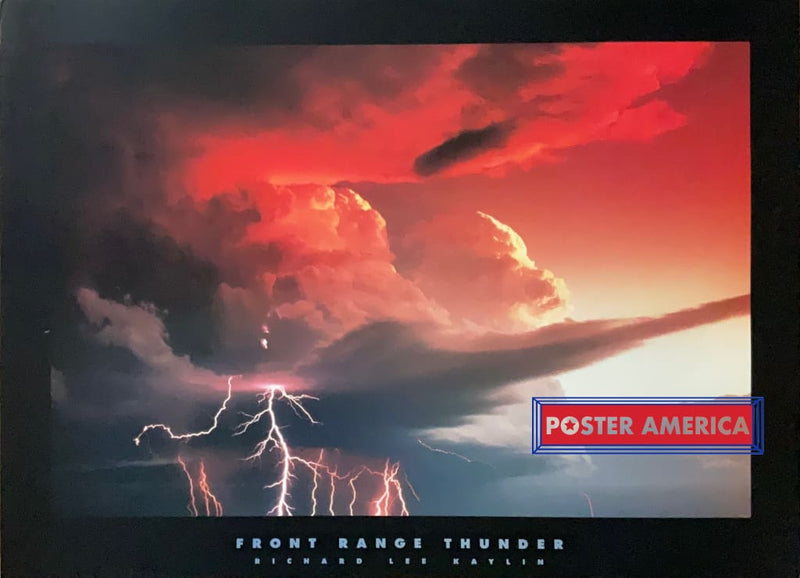 Load image into Gallery viewer, Front Range Thunder By Richard Lee Kaylin Vintage Scenic Poster 23.5 X 32 Vintage Poster
