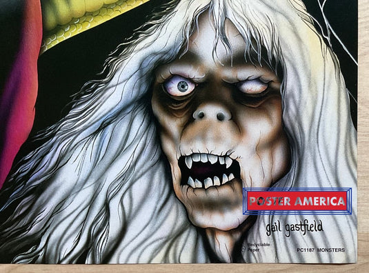 Gail Gastfield Monster Vintage 1993 Art Poster 22 X 34