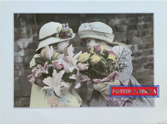 Gail Goodwin Flower Girls Vintage Art Print 18 X 24 Posters Prints & Visual Artwork