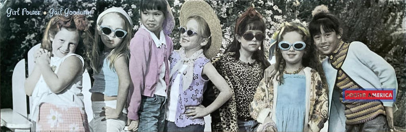 Load image into Gallery viewer, Gail Goodwin Girl Power Vintage Photography Slim Print Poster 12 X 36
