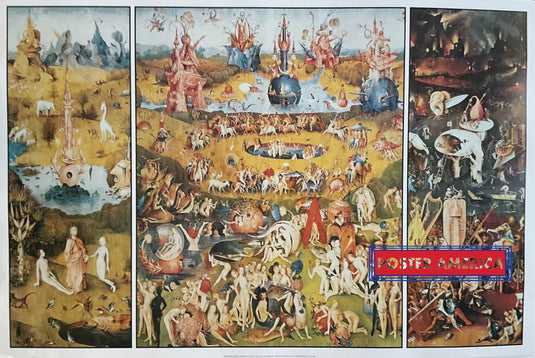 Garden Of Earthly Delights By Hieronymus Bosch 24 X 36 Poster