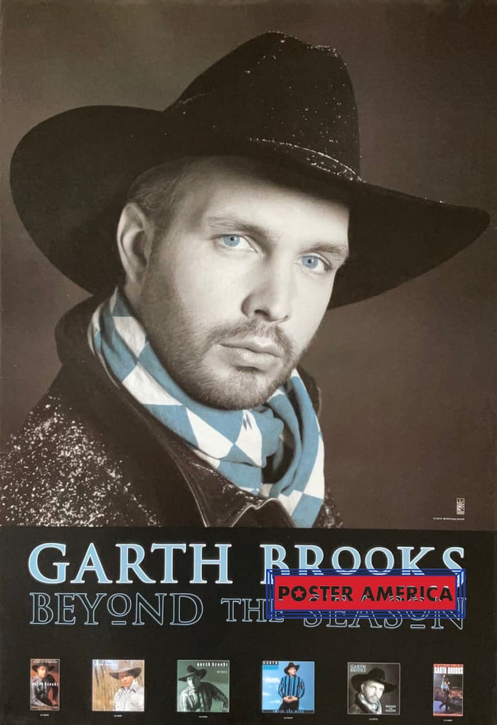 Load image into Gallery viewer, Garth Brooks Beyond The Season Original 1992 Promo Poster 24 X 35 Vintage Poster
