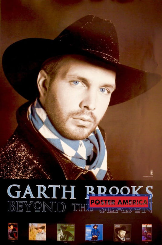 Garth Brooks Beyond The Season Original 1992 Vintage Album Promo Poster 24 X 36 Vintage Poster