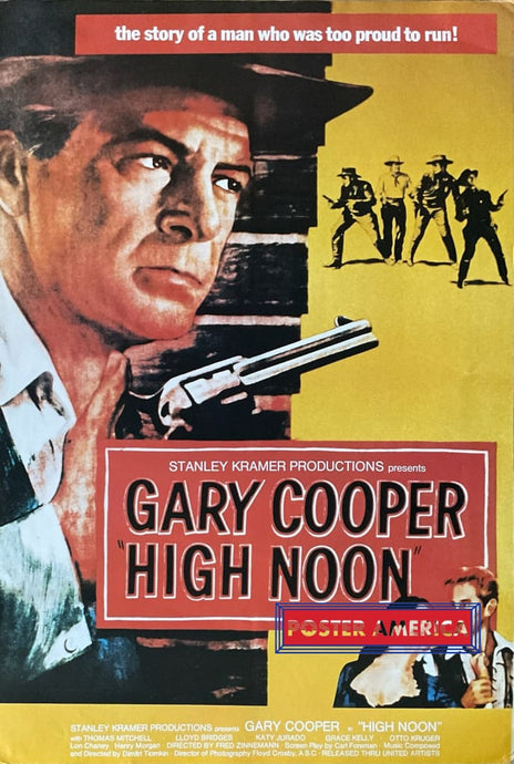 Gary Cooper High Noon Movie Poster 23.5 X 35