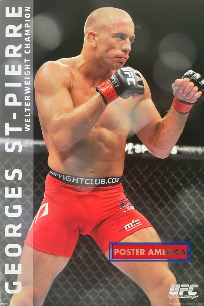 Load image into Gallery viewer, Georges St-Pierre Ufc Welterweight Champion Wrestling Poster 24 X 36
