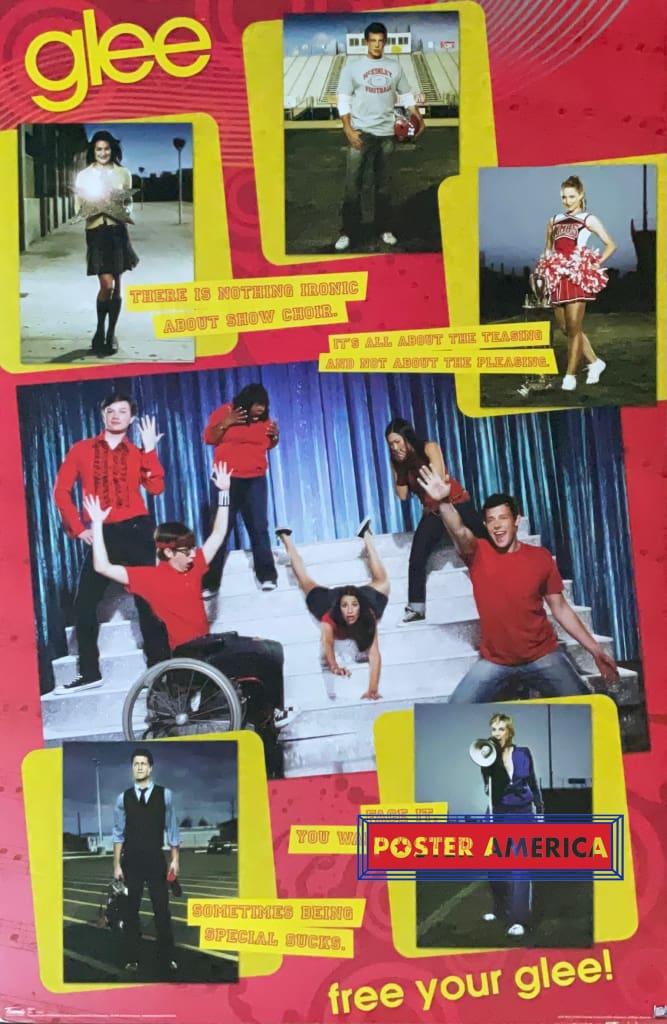Load image into Gallery viewer, Glee Free Your Characters Collage Poster 22.5 X 34
