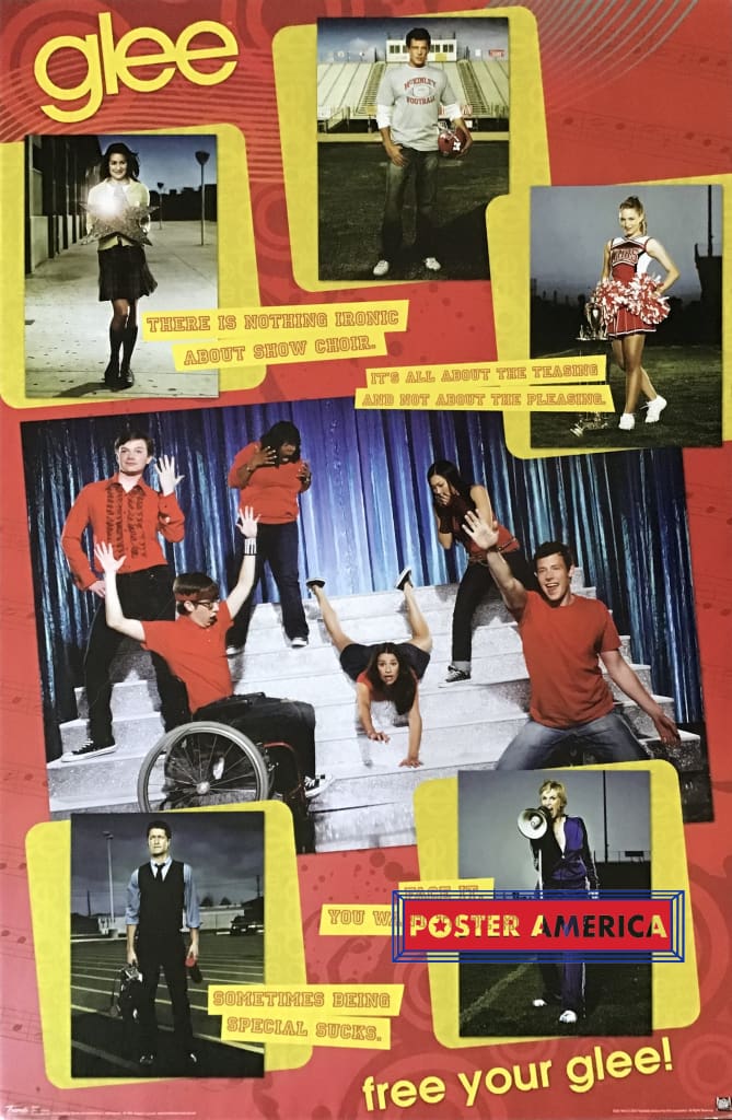 Load image into Gallery viewer, Glee Free Your Characters Collage Poster 22 X 34
