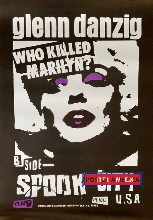 Glenn Danzig Who Killed Marilyn Album Cover Poster 23.5 X 33