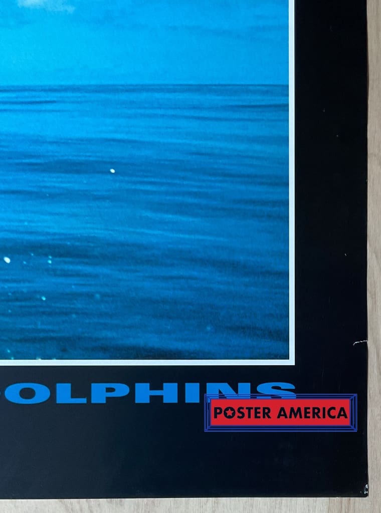 Load image into Gallery viewer, Global Nature Watch Bottle Nosed Dolphins Vintage 1997 Swiss Import Poster 23.5 X 35
