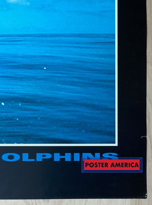 Global Nature Watch Bottle Nosed Dolphins Vintage 1997 Swiss Import Poster 23.5 X 35