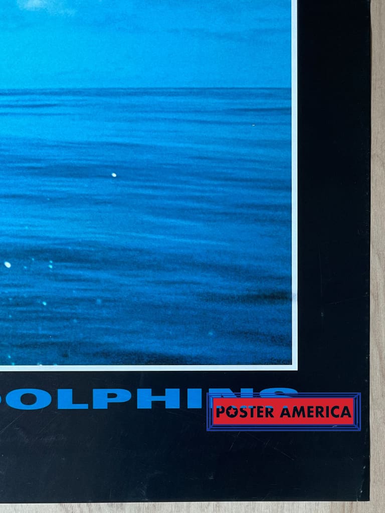 Load image into Gallery viewer, Global Nature Watch Bottle Nosed Dolphins Vintage 1997 Swiss Import Poster 23.5 X 35
