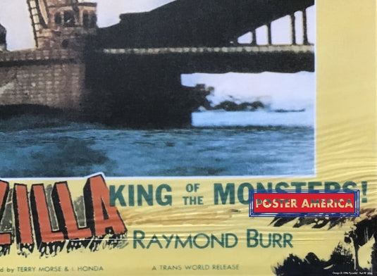 Godzilla Movie Vintage Reproduction Promo Poster 1996 24 X 34 King Of The Monsters!