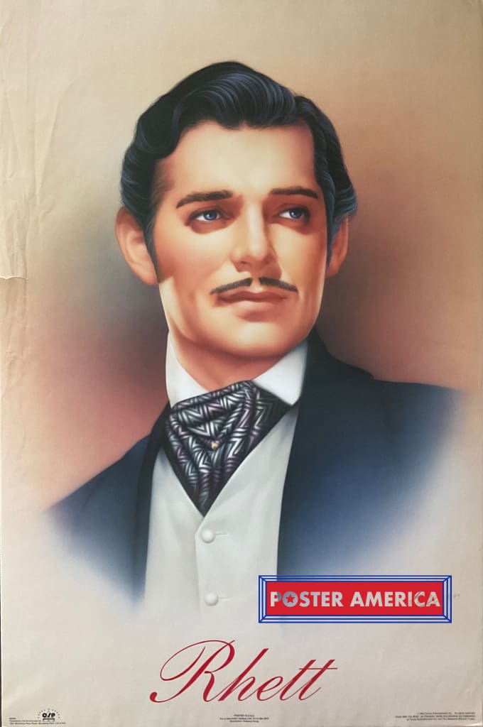 Load image into Gallery viewer, Gone With The Wind Rhett Butler 1993 Vintage 23 X 35 Poster
